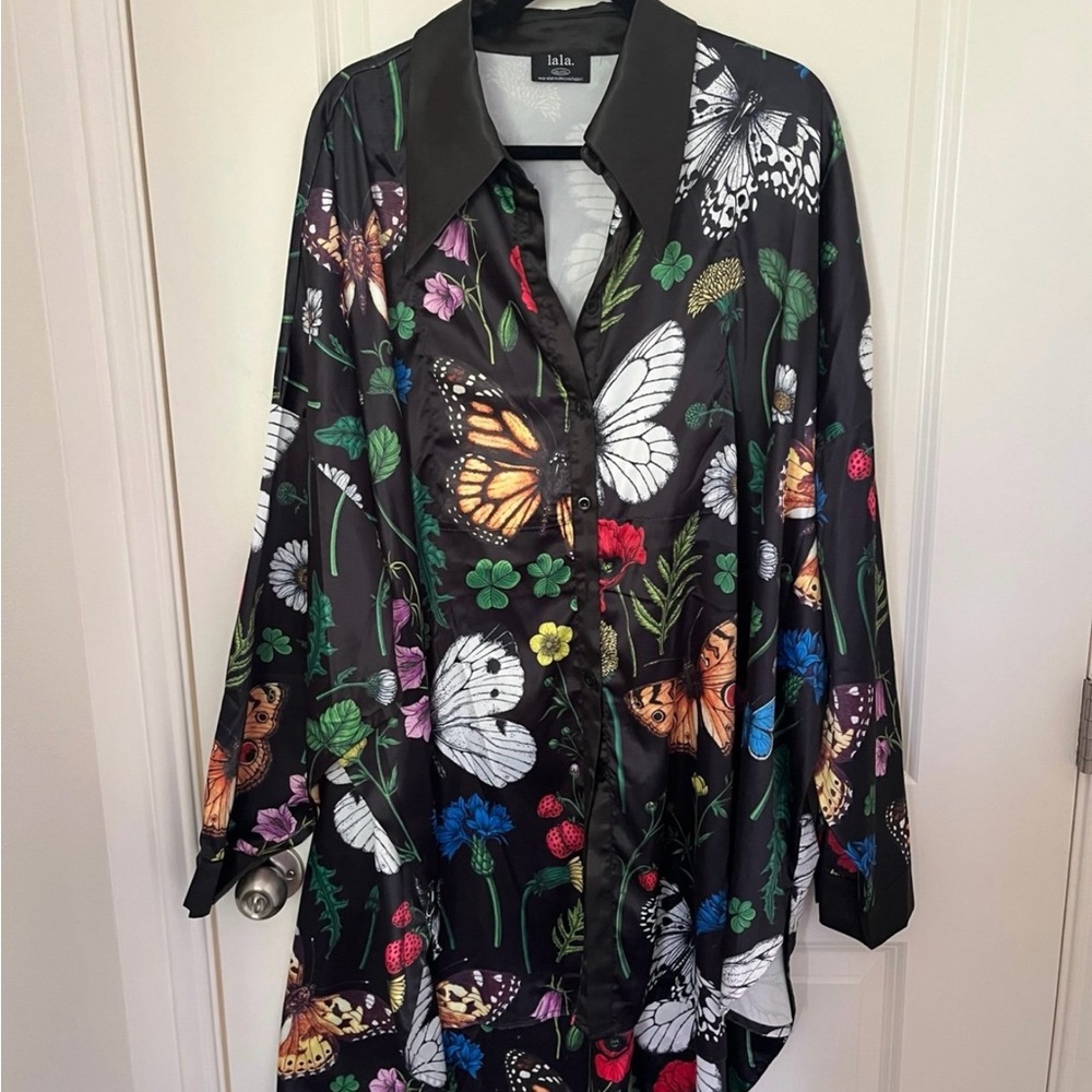 Dressed in LALA Posh Satin Playsuit TOP ONLY